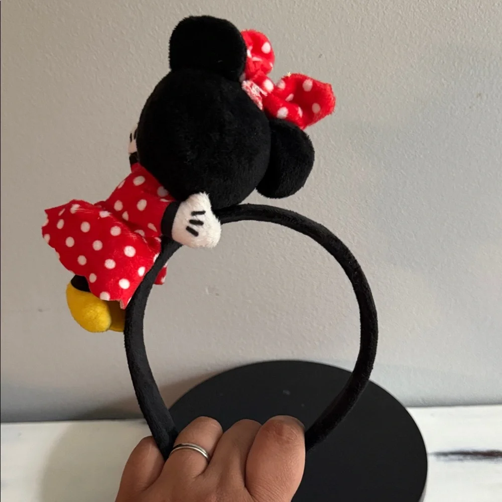 Disney Minnie Mouse Plush Headband - Red and Black - Picture 2 of 2